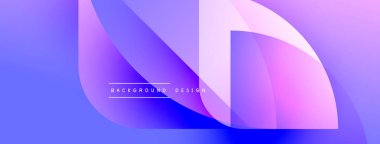Soyut sıvı şekilleri mor, mavi ve pembe renkleri harmanlar. Modern tasarım hareketi, enerjiyi, dijital estetiği çağrıştırıyor. Mevcut en küçük metin.