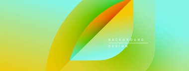 Soyut gradyanlar harmanlanarak akışkan şekiller yaratır. Canlı renkler kompozisyona hakim, dinamik enerji, modern estetik.