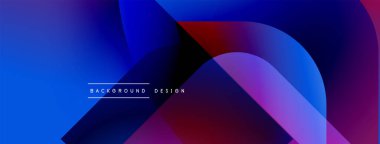 Soyut gradyanlar çakışıyor, dinamik görsel etki yaratıyor. Mavi, mor, kırmızı renkler düzgün bir şekilde harmanlanır. Metin arkaplan tasarımı okur.
