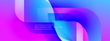 Soyut sıvı şekilleri canlı pembeler, maviler, morlar harmanlar. Modern tasarım katmanlı değişkenler, dinamik bileşimler içerir. Metin arkaplan tasarımı okur.