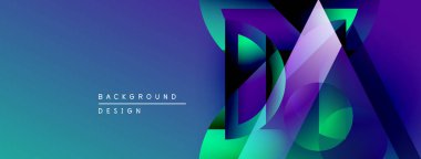 Soyut geometrik tasarım. Canlı renkler harmanlanarak, dinamik görsel efekt yaratır. Dijital projeler için modern arkaplan.