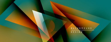 Soyut geometrik şekiller, canlı renklerin karışımı. Modern tasarım elementleri dinamik görsel deneyimler yaratır. Arkaplanda gradyanlar, dokular var.