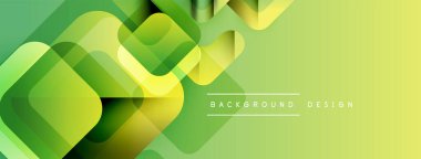 Soyut geometrik desen. Yeşil gölgeler modern görsel efekt yaratıyor. Arkaplan derinliği ve dinamizmi gösteriyor..