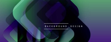 Soyut gradyanlar çakışıyor, dinamik görsel etki yaratıyor. Mor renkli, deniz mavisi bir modern tasarım. Metin arkaplan tasarımı okur.