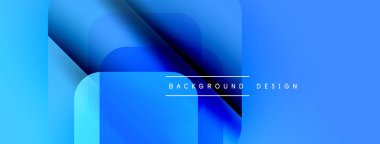 Soyut mavi gradyanlar dinamik görsel efekt oluşturur. Modern tasarım elementleri teknoloji ve yenilik öneriyor. Basit metin arkaplan tasarımı okur.