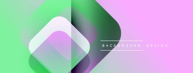 Soyut geometrik şekiller çakışıyor. Yumuşak pastel renkler harmanlanarak modern arkaplan tasarımı oluşturur. Minimalist estetik, pürüzsüz gradyanlar mevcut.