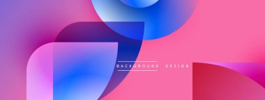 Soyut sıvı şekiller, canlı pembeler, maviler modern arka plan yaratır. Gradyan renkler sorunsuz harmanlanarak, dinamik görsel efekt sunar.