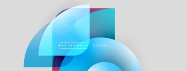 Soyut mavi şekiller üst üste binerek modern arkaplan oluşturuyor. Gradyan renkler derinlik sağlar, basit tasarım ögesi.