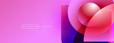 Soyut pembe mor tasarım. Üst üste binen daireler modern görsel efektler yaratır. Metin arka plan tasarımı okur. Basit, temiz estetik..