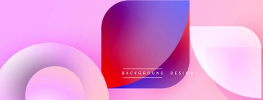 Soyut gradyanlar akıcı şekiller oluşturur. Pembe, mor renkler kompozisyona hakim. Metin arka plan tasarımı okur. Modern estetik.