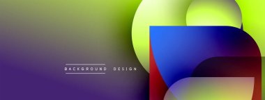 Soyut eğim arkaplanı. Üst üste binen renkli şekiller dinamik görsel efekt yaratır. Modern tasarım ögeleri pürüzsüz geçişler sunar.