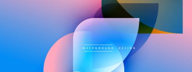 Soyut gradyanlar harmanlanarak, dinamik görsel efekt yaratır. Üst üste binen şekiller derinliği gösteriyor, modern estetiği. Metin arkaplan tasarımı okur.