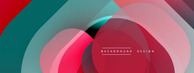 Soyut sıvı şekilleri üst üste binerek dinamik kırmızı, deniz mavisi bileşimi oluşturur. Arkaplan ve sunumlar için modern tasarım ögesi.