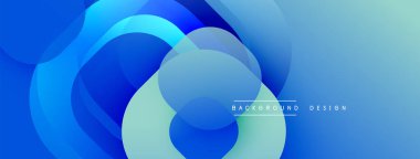 Soyut sıvı şekiller, mavi tonlar, modern tasarım. Pürüzsüz gradyanlar dinamik görsel efekt yaratır. Arkaplan teknoloji ve yenilik öneriyor.