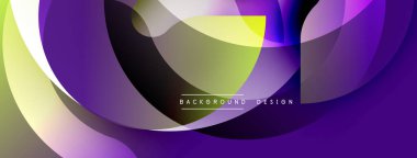 Soyut sıvı şekiller, canlı mor, sarı renkler. Modern tasarım, dinamik kompozisyon, pürüzsüz gradyanlar görsel ilgi yaratır.