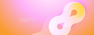 Soyut eğim arkaplanı. Yumuşak pembe, turuncu renkler pürüzsüz bir şekilde harmanlanır. Modern tasarım öğesi, akan şekiller görsel ilgi yaratıyor.