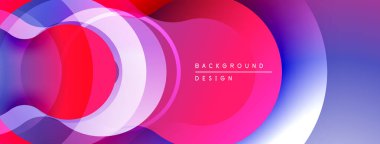 Soyut renkli dalgalar, üst üste binen şekiller dinamik eğimli arkaplan oluşturur. Modern tasarım, canlı renkler, yumuşak geçişler..