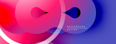 Soyut sıvı şekilleri, canlı gradyanlar. Pembe, mor, mavi renkler kusursuz bir şekilde harmanlanır. Arka planlar için modern tasarım ögesi.