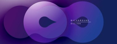 Soyut mor tasarım akışkan şekiller içerir. Gradyan renkler dinamik görsel efekt yaratır. Çeşitli projeler için modern arkaplan.