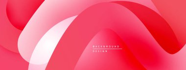 Soyut kırmızı arkaplan. Pürüzsüz şekiller örtüşür, dinamik görsel efekt yaratır. Gradyan gölgeler derinlik sağlar, modern estetik.