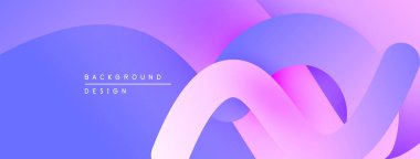 Soyut değişim dalgaları, mor renkler hakim. Modern tasarım elementleri pürüzsüz görsel akış yaratır. Minimalist estetik.