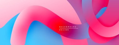 Soyut sıvı şekiller, canlı pembeler, maviler kusursuz bir şekilde harmanlanır. Modern tasarım hareketi, enerjiyi, görsel cazibeyi çağrıştırıyor.