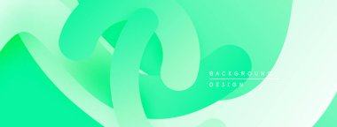 Soyut sıvı şekilleri, canlı yeşil renkler, pürüzsüz gradyanlar. Arka planlar için modern tasarım unsuru, dijital sanat. Minimalist estetik.