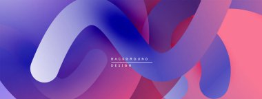 Soyut sıvı şekiller, canlı renklerin karışımı. Modern tasarım, pürüzsüz eğimler dinamik kompozisyon yaratır. Arkaplan dokusu yumuşak.