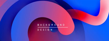 Soyut sıvı şekiller, canlı renklerin karışımı. Modern tasarım, pürüzsüz eğimler dinamik kompozisyon yaratır. Arkaplan özellikleri metin örtüsü.