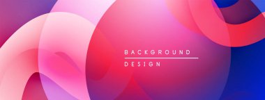 Soyut sıvı şekiller, canlı renklerin karışımı. Modern tasarım, pürüzsüz eğimler dinamik kompozisyon yaratır. Mükemmel arkaplan.