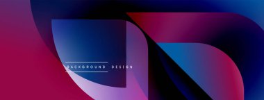 Soyut akışkan şekiller harmanlanır, canlı mor ve mavi renkler yaratır. Arkaplan ve sunumlar için modern tasarım ögesi.