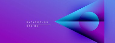 Soyut mor arkaplan. Geometrik şekiller, dinamik görsel efekt oluşturur. Modern tasarım elementleri. Düzen eğimleri kompozisyona hakim.