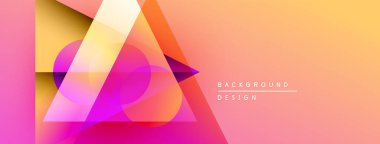 Soyut geometrik şekiller örtüşür, canlı bir değişim etkisi yaratır. Sıcak renkler kompozisyona hakim, modern tasarımın estetik olduğunu gösteriyor..