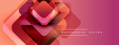 Soyut geometrik şekiller örtüşür, canlı bir değişim etkisi yaratır. Sıcak renkler kompozisyona hakim, modern tasarımın estetik olduğunu gösteriyor..