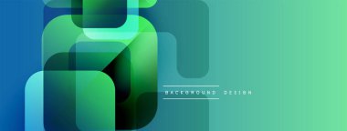 Soyut geometrik şekiller örtüşür, canlı bir değişim etkisi yaratır. Arkaplan ve sunumlar için uygun modern tasarım.