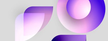 Soyut grafik tasarımı, 7, 9 numara içeriyor. Renkler mor, pembe, beyaz karışımı. Modern estetik, basit kompozisyon.