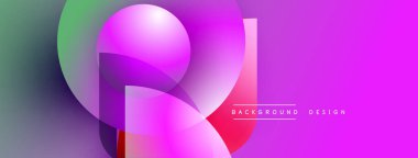 Soyut enerjik gradyanlar dinamik şekiller oluşturur. Pembe, mor, yeşil renkler düzgün bir şekilde harmanlanarak modern görsel etki yaratıyor. Tasarım elementleri akıcılığı önerir.