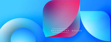 Soyut akışkan şekiller, mavi, pembe gradyanlar. Modern tasarım elementleri dinamik görsel deneyimler yaratır. Arkaplan metni arkaplan tasarımı okur.