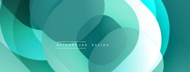 Soyut akışkan şekiller üst üste binerek, yeşil arkaplan oluşturur. Modern tasarım elementleri dinamik hareketi, pürüzsüz geçişleri önerir.