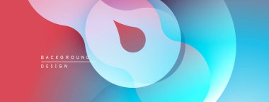 Soyut katmanlar, dalgalı şekiller, canlı renkler. Modern tasarım, pürüzsüz eğimler, dinamik kompozisyon. Yumuşak dokular, görsel uyum..