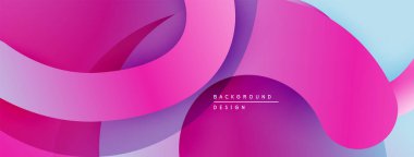 Soyut sıvı şekilleri, canlı pembeler, morlar, maviler dinamik arkaplan oluşturur. Modern tasarım, pürüzsüz gradyanlar mevcut akış bileşimi.