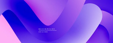 Soyut eğim arkaplanı. Düz kıvrımlar, canlı mor renkler, modern tasarım. Minimalist estetik, dijital projeler için ideal.