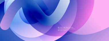 Soyut akışkan şekiller harmanlanır ve canlı gradyanlar oluşturur. Yumuşak kıvrımlar hareketi gösterir, modern tasarım estetiği. Renkler sorunsuz geçiş.