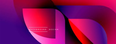 Soyut sıvı şekiller, canlı mor renkler, mor renkler. Modern tasarım öğesi, dinamik bileşim, değişim akışı. Pürüzsüz geçişler görsel ilgi yaratır.