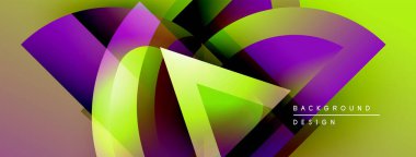 Soyut enerjik tasarım akış şekilleri, gradyanlar. Sarı, mor, yeşil renkler dinamik görsel etki yaratır. Modern estetik.