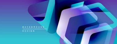 Soyut arkaplan özellikleri üst üste binen katmanlar, canlı maviler, morlar. Modern tasarım teknoloji, yenilik, dinamik enerji öneriyor.