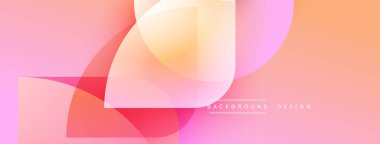 Soyut sıvı şekiller harmanlanarak canlı pembeler, portakallar ve sarılar yaratır. Modern tasarım enerjiyi, sıcaklığı, pürüzsüz geçişleri çağrıştırıyor..