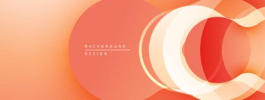 Soyut turuncu tasarım katmanlı şeffaf daireler içeriyor. Pürüzsüz gradyanlar dinamik görsel akış yaratır. Minimalist estetik, modern kompozisyon.