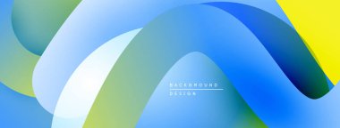 Soyut sıvı şekiller, canlı renklerin karışımı. Modern tasarım, pürüzsüz eğimler dinamik kompozisyon yaratır. Arkaplan özellikleri metin ögesi.