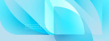 Soyut mavi katmanlar dinamik arkaplan oluşturur. Pürüzsüz eğimler, akış şekilleri hareketi, modern tasarım estetiğini akla getiriyor..